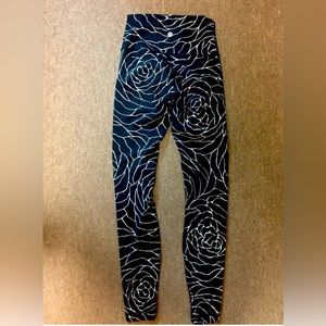 Lululemon Wunder Under Hi-Rise Tight In Radiate Rose Alpine White Black